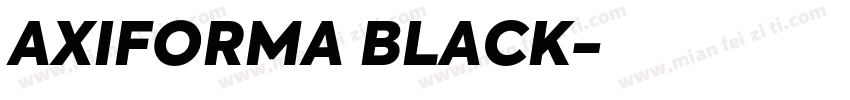 AXIFORMA BLACK字体转换